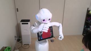 暴走中の我が家のペッパー（pepper）ロボットのラップ【ロボラップ】 [upl. by Arabelle]