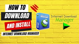 How to Download and Install Internet Download Manager in PC [upl. by Manuel412]