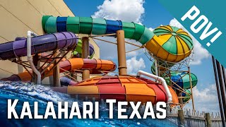 All Water Slides at Kalahari Resort Round Rock Texas POV [upl. by Hillhouse88]