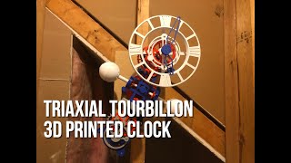 Triaxial Tourbillon 3D Printed Clock [upl. by Estas]