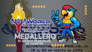 MEDALLERO 23AGO IV JUEGOS MUNDIALES DE CADETES 2024 CARACAS VENEZUELA [upl. by Chere]