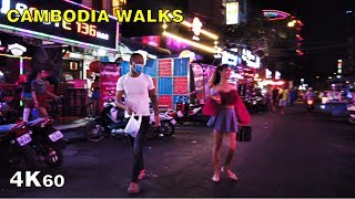 Phnom Penh Red Light District Night Walk 4K Cambodia Nightlife [upl. by Gronseth]