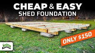 How To Build A Level DIY Shed Foundation [upl. by Kingdon]