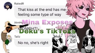 bnhamha  texts  Mina exposes Deku’s TikToks  relationship [upl. by Darnall390]