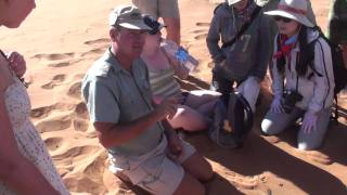 San Bushman Guide to Sossusvlei  Namibia [upl. by Orofselet]