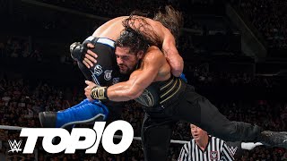 Roman Reigns’ most devastating Spears WWE Top 10 Oct 14 2020 [upl. by Dugald]