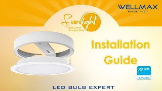 Sunlight Series DOB Downlight Easy Installation in just 4 Steps [upl. by Olga]