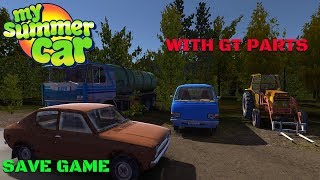 2024 SAVE GAME  GT PARTS BLUE VAN GIFU  STOCK amp NO INSPECTION  My Summer Car 170  Radex [upl. by Mccready]