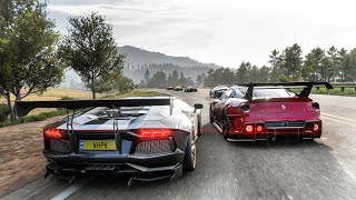 1500HP Lamborghini Aventador VS Ferrari  Forza Horizon 5  Race Gameplay [upl. by Eirod]