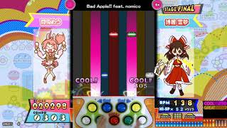 popn music peace Bad Apple feat nomico EX PERFECT [upl. by Neerod]