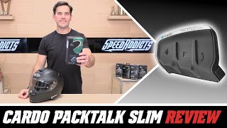 Cardo Packtalk Slim Bluetooth Headset Review at SpeedAddictscom [upl. by Palmira]