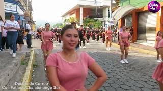 Desfile de Correo fiestas patronales Colonia Fatima Chalatenango Sur [upl. by Ellimak]