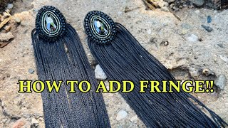 How to add Fringe to your earrings [upl. by Ned]