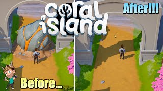 How to BREAK the Giant Meteor  Coral Island [upl. by Tully963]