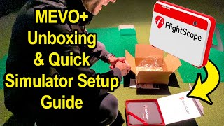 Flightscope MEVO SETUP amp Unboxing amp How To Guide for Golf Simulator Play [upl. by Jereme772]