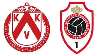 Kortrijk  Antwerp Jupiler Pro League  09112024 [upl. by Sunev396]