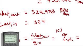 Example Problem  Rankine Cycle 5  Closed Feedwater Heater 2 [upl. by Atinna]