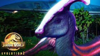 Species Field Guide GLOWING Parasaurolophus  Camp Cretaceous Pack  Jurassic World Evolution 2 [upl. by Michele121]