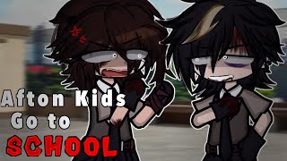 Afton Kids Go To School  Gacha Club [upl. by Nay362]