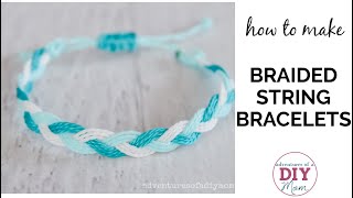 How to Make Braided Bracelets with Wax Cord [upl. by Aihtyc247]