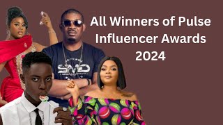 All Winners of Pulse Influencer Awards 2024 [upl. by Sussi252]