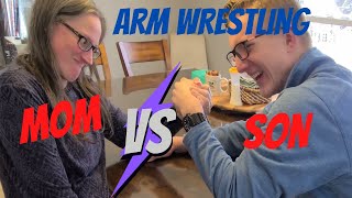 MOM VS SON  Arm Wrestling [upl. by Rebel]