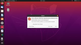 How to Fix quotSorry Ubuntu 2004 has experienced an internal errorquot  problem report to the developer [upl. by Daphene377]