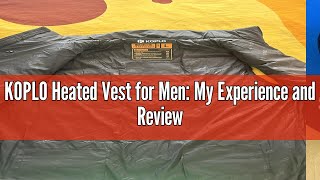 KOPLO Heated Vest for Men My Experience and Review [upl. by Hewett711]