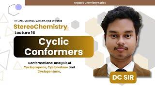 Stereochemistry Lec 16  Conformational Analysis of Cyclopropane cyclobutane and Cyclopentane [upl. by Erdreid]