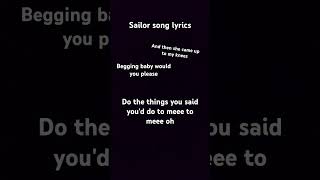 Sailor song lyrics [upl. by Mattland]