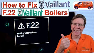 How to Fix F22  F22 on a Vaillant Boiler How to TopUp Your Vaillant Combi Boiler amp System Boiler [upl. by Roee]