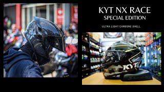 Ultra Light Carbon Shell Helmet Only 1205g  KYT NXRace Special Edition [upl. by Amaj]