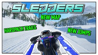 HUGE NEW SLEDDERS UPDATE NEW MAP JUMPS AND HARDPACK TRAILS [upl. by Ardnaik]