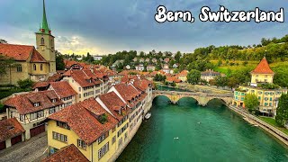 Bern Switzerland walking tour 4K  The most beautiful Swiss cities  Charming city [upl. by Eillod]