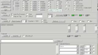 Terminal software RS232 and DNC Test program demonstration [upl. by Doownel]