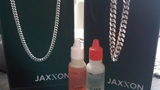 Jaxxon Jewelry Cuban Starter Kit Review amp Silver Test On Whole Chain [upl. by Federico]