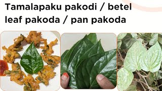 Tamalapaku pakodibetel leaf pakodipan pakodi [upl. by Evanne377]