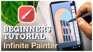 Infinite Painter Tutorial  Illustration for Beginners  Easy Step by Step Tutorial [upl. by Nilats549]