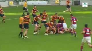 Irish Rugby TV Lansdowne v Clontarf Highlights [upl. by Irpac834]