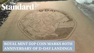 Royal Mint 50p coin marks 80th anniversary of DDay landings [upl. by Essila774]