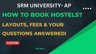 Hostel Booking  All Doubts  Hostel Details SRM University  Amaravati [upl. by Jami]