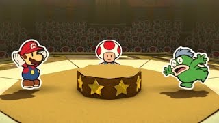 Paper Mario Color Splash  All Roshambo Temples Defeating All Wizards [upl. by Anayra753]