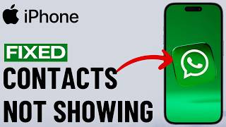 FIX WhatsApp Not Showing Contacts on iPhone [upl. by Tehc]
