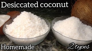 Perfect desiccated coconut at home How to make easy desiccated coconut at home [upl. by Stryker]