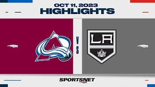 NHL Highlights  Avalanche vs Kings  October 11 2023 [upl. by Sheline]