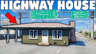 We Built a House on the Highway in GTA 5 RP [upl. by Anaidiriv978]