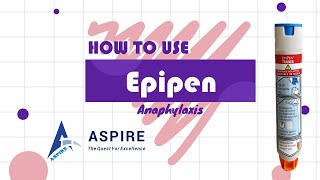 How to use an EpiPen by Dr Ankur Garg  Aspire Education  PLAB2 [upl. by Odella347]