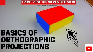 Orthographic projection  1  Tutorial  engineering drawing [upl. by Aniala443]