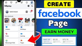 How to Create Facebook Page Officially amp Earn Money 2025 [upl. by Thor734]