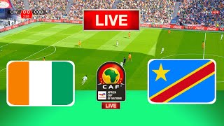 LIVE🔴 Ivory Coast Vs DR Congo  Africa Cup of Nations  Semifinal  Live Football Match Today [upl. by Adnaluoy]